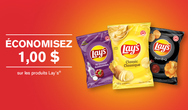 Économisez 1,00 $ à l’achat de Lay’s®