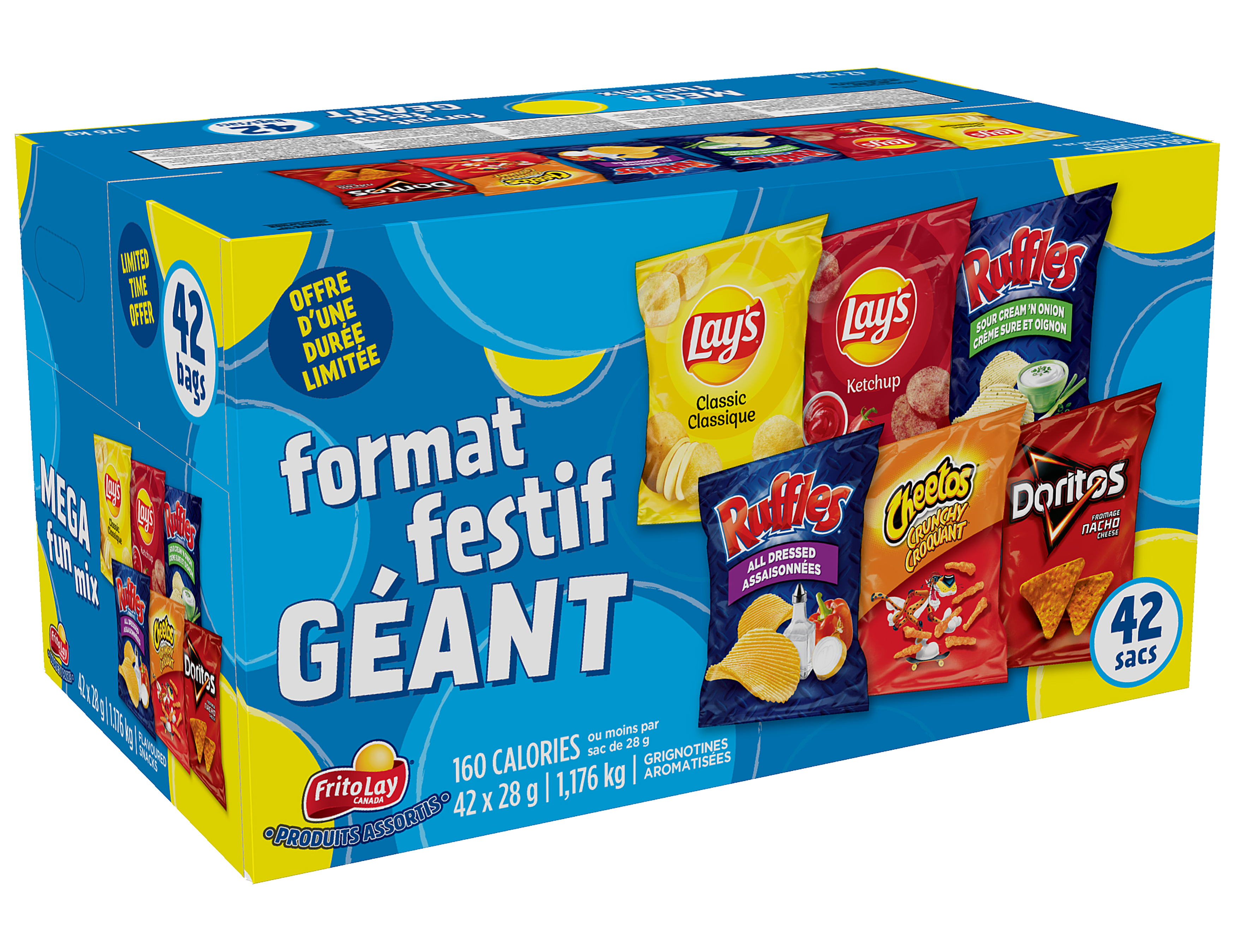Emballages de produits assortis Frito-Lay<sup>®</sup> Format festif géant 