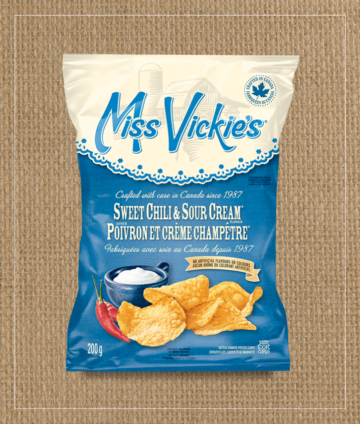 
<span>MissVickies - Croustilles cuites à la marmite MISS VICKIE’S<sup>®</sup> Poivron et crème champêtre</span>
