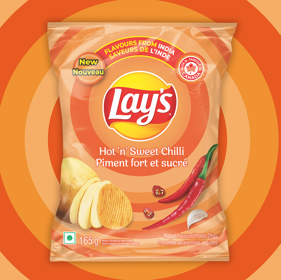 LAY’S<sup>®</sup> Hot 'n' Sweet Chilli Ridged Flavoured Potato Chips