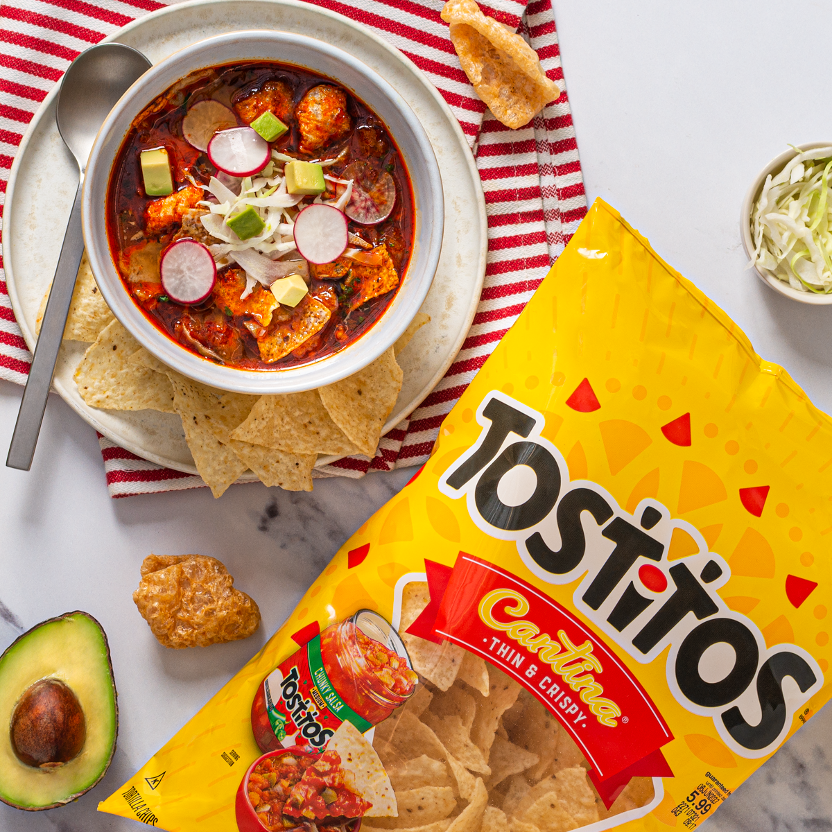 Baken-ets<sup>®</sup> and Tostitos<sup>®</sup> Posole Rojo con Chicharron