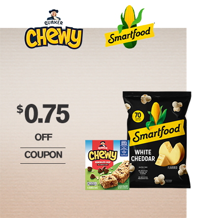 Save $0.75 Quaker Smartfood