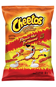 CHEETOS CRUNCHY<sup>®</sup> FLAMIN' HOT<sup>®</sup> Cheese Flavoured Snacks 