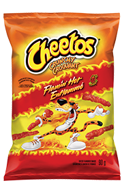 Grignotines à saveur de fromage CHEETOS CROQUANT<sup>®</sup> Enflammé