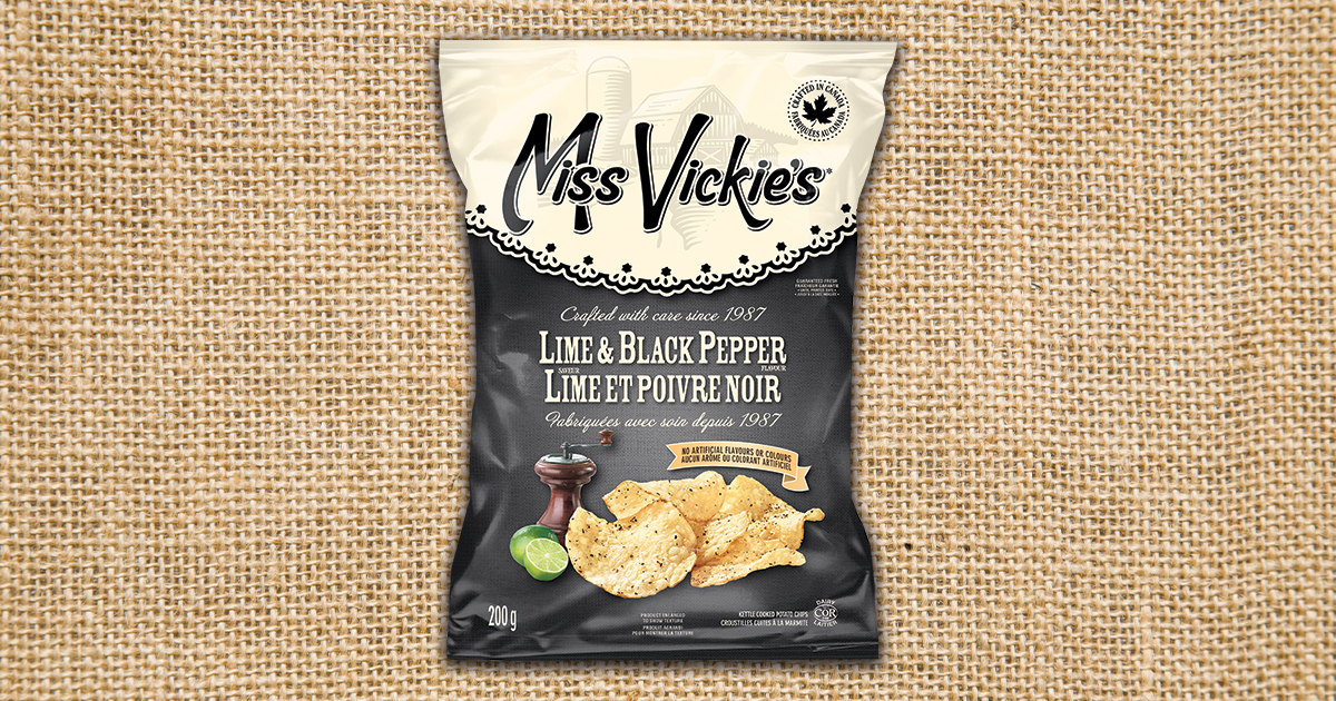 Miss Vickie's Lime & Black Pepper Kettle Cooked Potato Chips