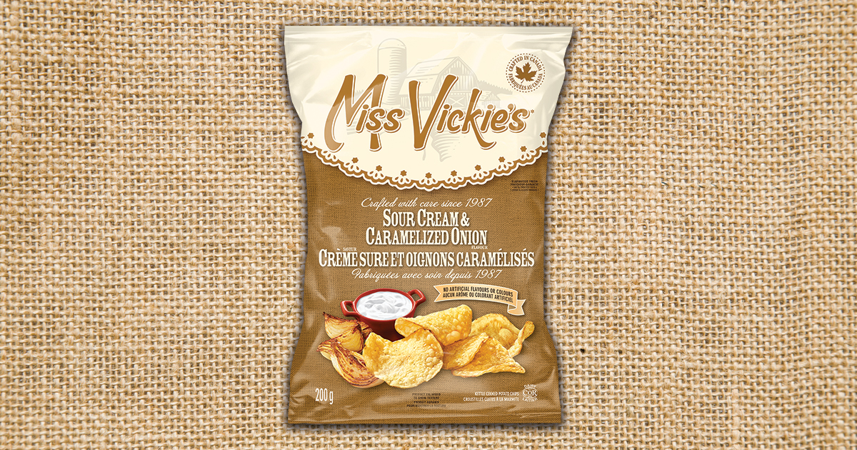 Miss Vickie's Sour Cream & Caramelized Onion Kettle Cooked Potato Chips
