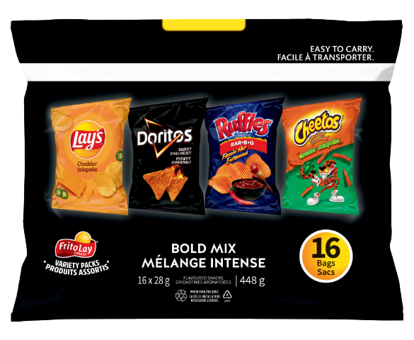 Emballages de produits assortis Frito‑Lay<sup>®</sup> Mélange intense