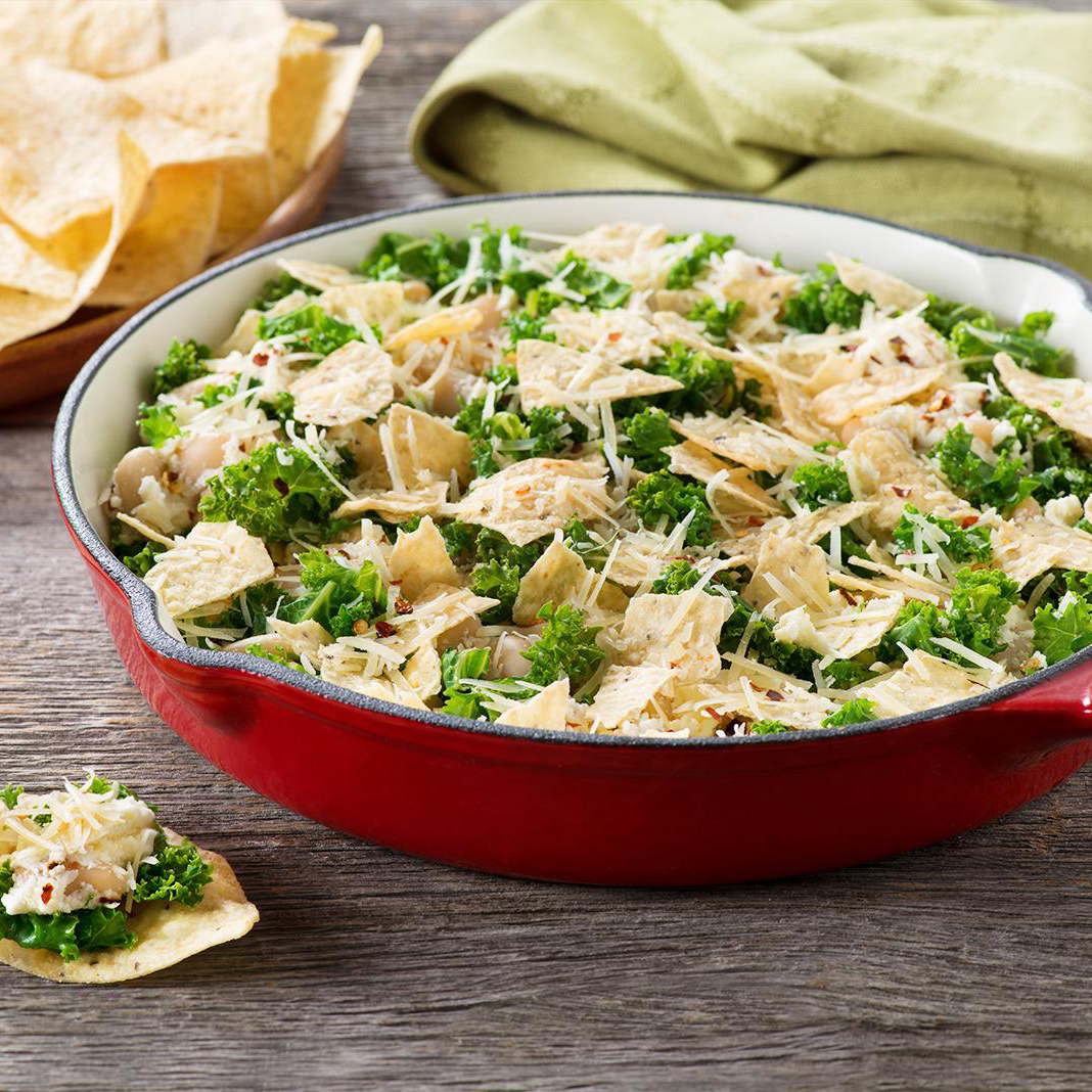 Cheesy Bean and Kale Bake