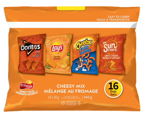 Emballages de produits assortis Frito‑Lay® Mélange au fromage