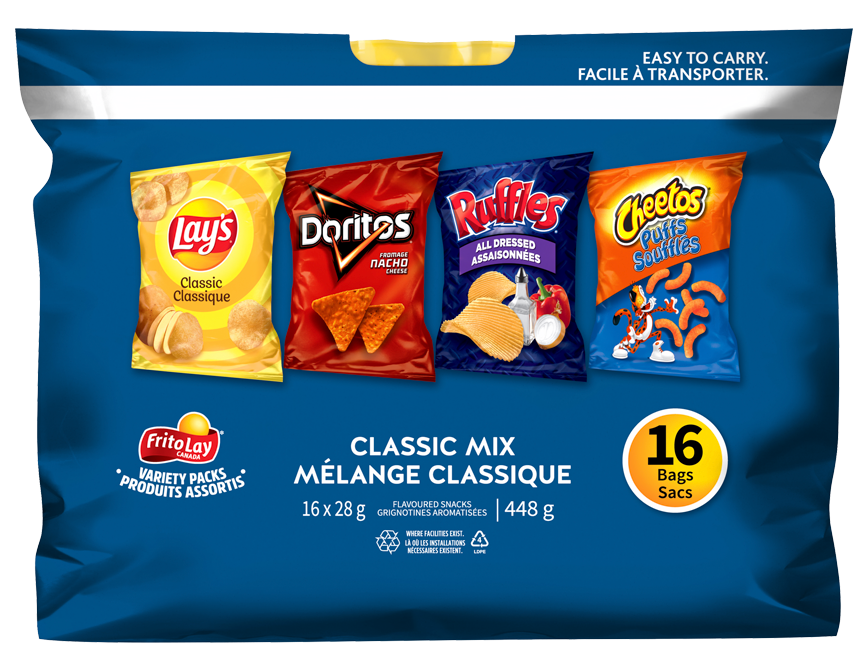 Emballage de produits assortis Frito-Lay<sup>®</sup> Mélange classique