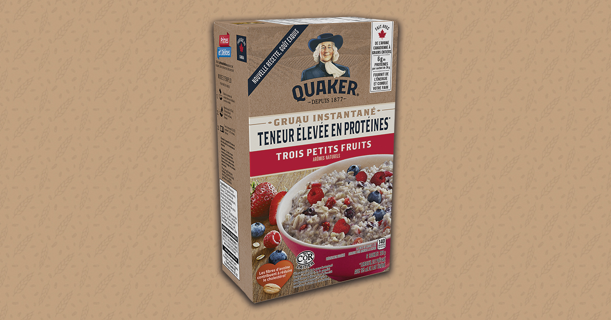 Quaker Instant Oatmeal High Protein Triple Berry