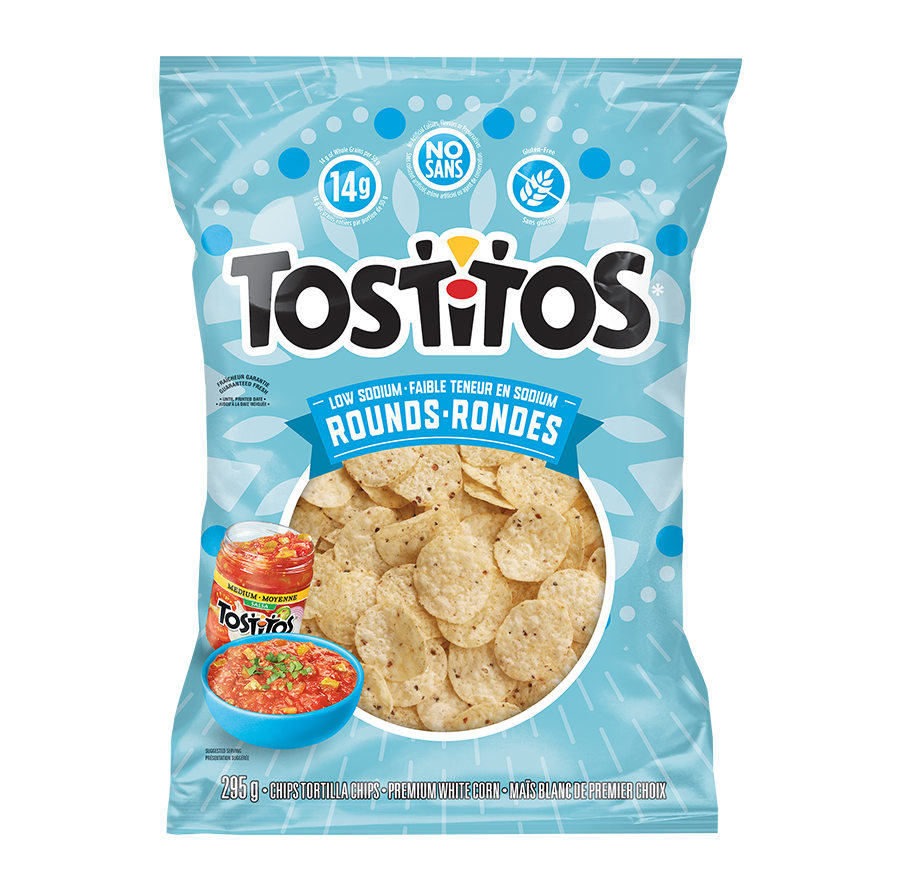 Chips tortilla TOSTITOS<sup>®</sup> Rondes Faible teneur en sodium