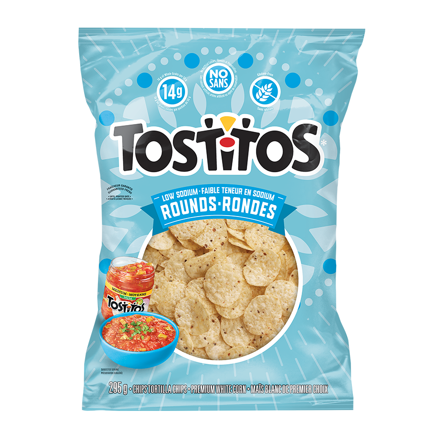 Chips tortilla <span>TOSTITOS<sup>®</sup></span> Rondes Faible teneur en sodium