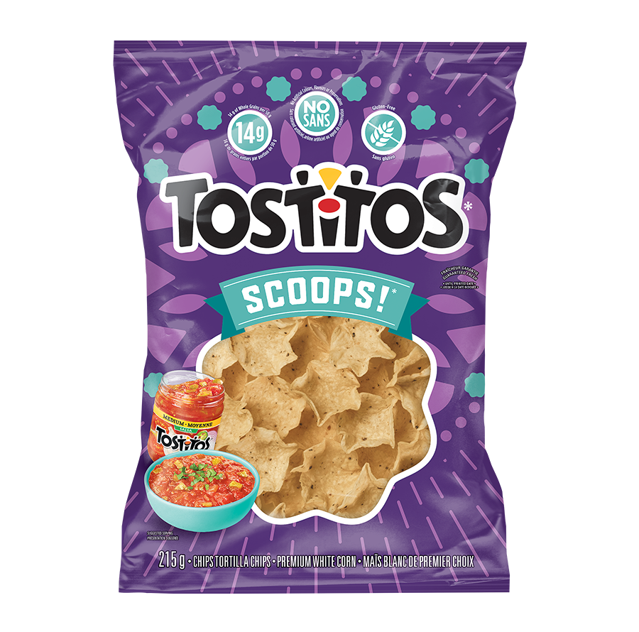 <span>TOSTITOS<sup>®</sup></span> <span>SCOOPS!<sup>®</sup></span> Tortilla Chips