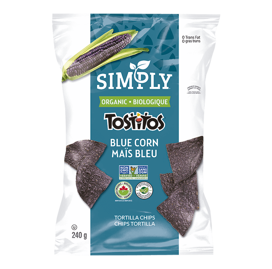 Chips tortilla TOSTITOS<sup>®</sup> Simply Maïs bleu