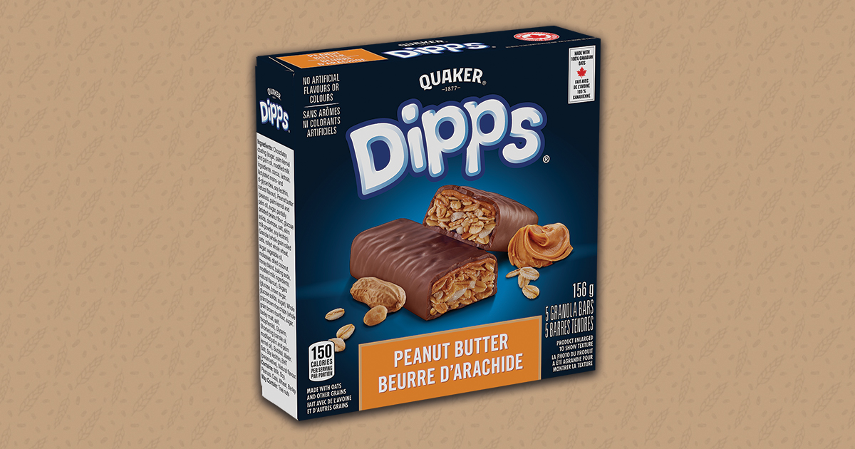 Quaker Dipps Peanut Butter Granola Bars Quaker