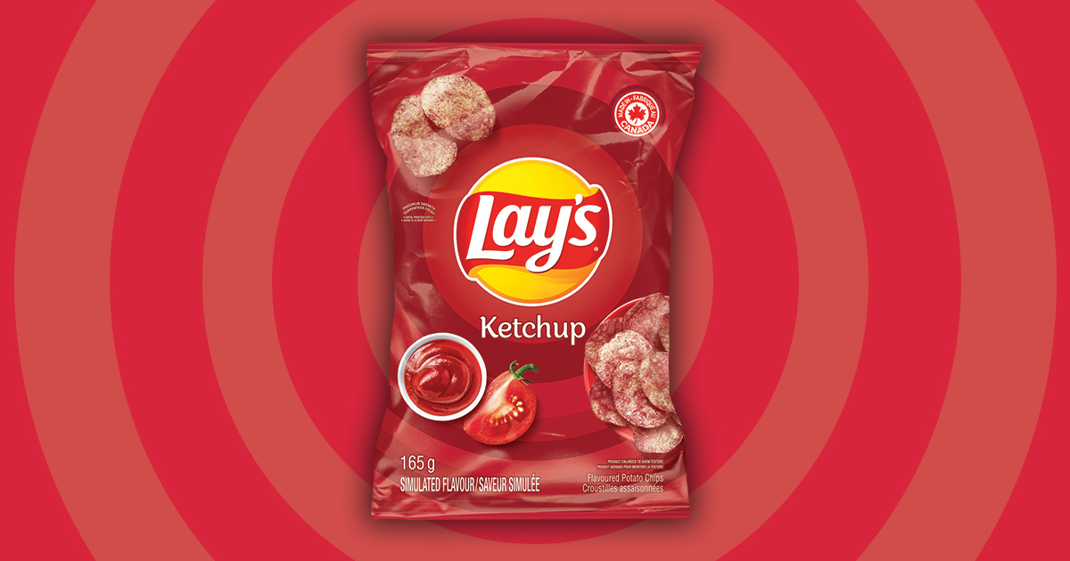 LAY'S Ketchup Flavoured Potato Chips LAY'S