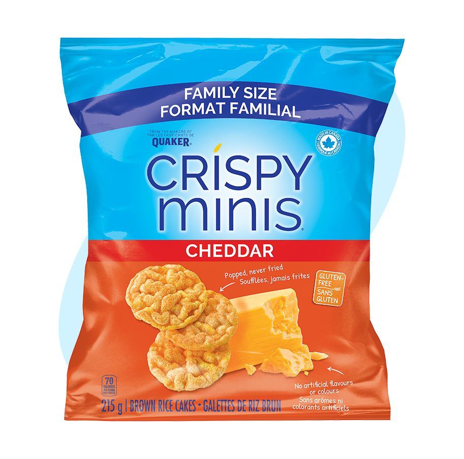Crispy Minis Cheddar Brown Rice Cakes - Family Size