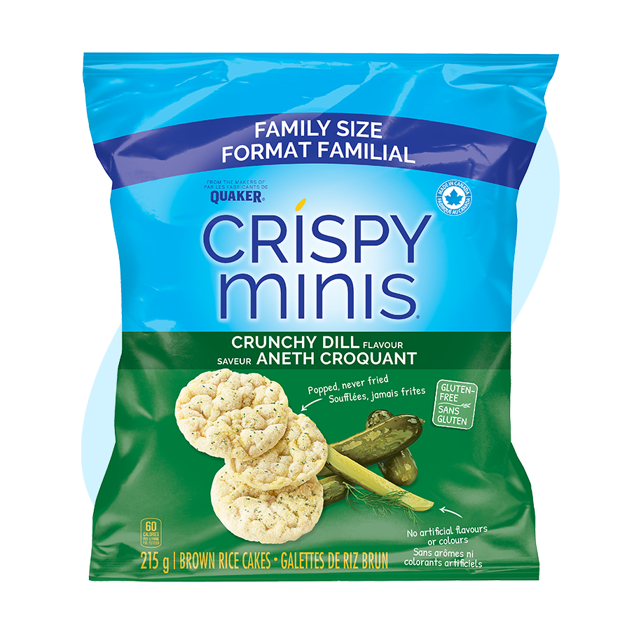 Crispy Minis Crunchy Dill Flavour Brown Rice Cakes