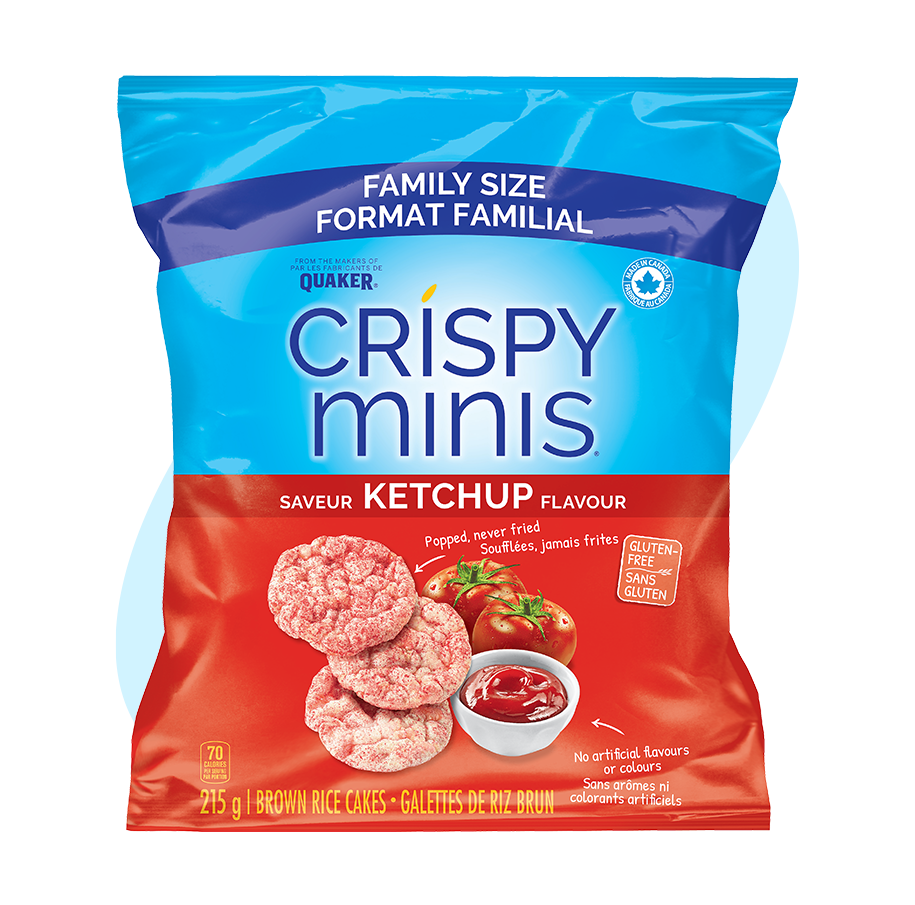 Crispy Minis - Crispy Minis Ketchup Flavour Brown Rice Cakes - Family Size