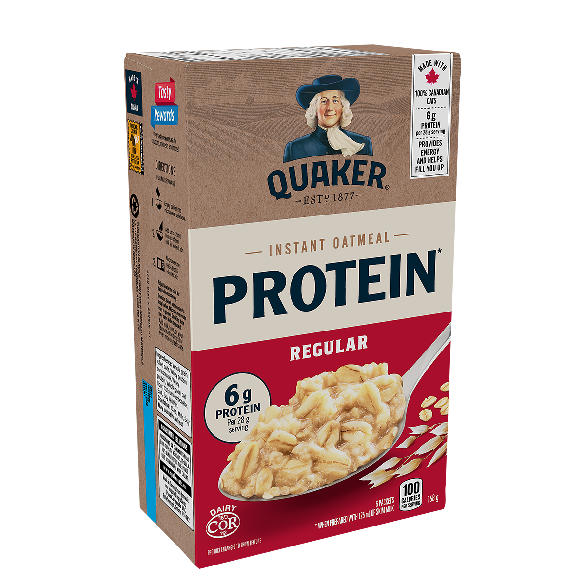 Quaker<sup>®</sup> Protein Regular Instant Oatmeal