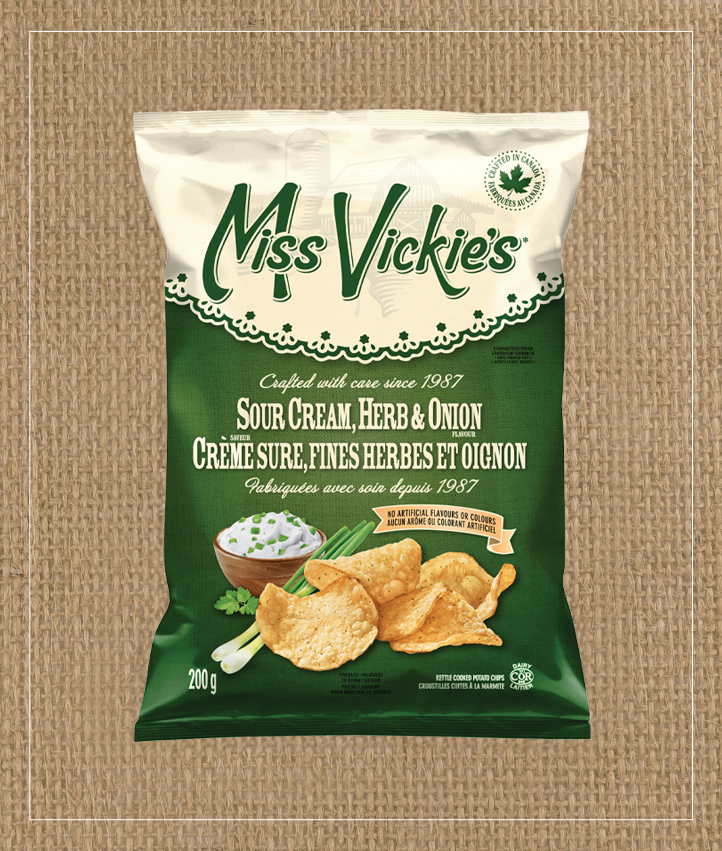 Miss Vickie's - Miss Vickie's Sour Cream, Herb & Onion Kettle Cooked Potato Chips