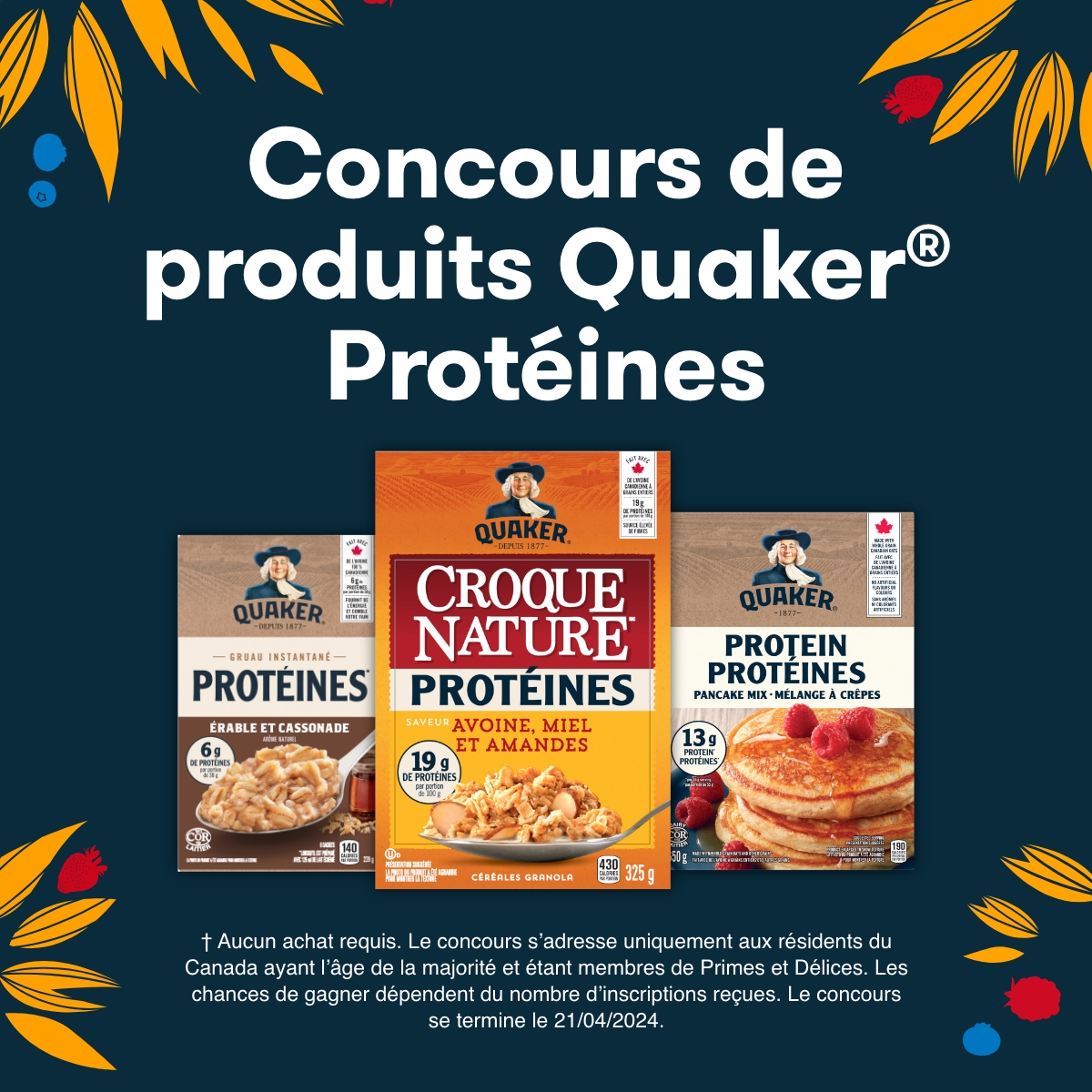 P4_2024_CAN_Concours de produits Quaker Protéines