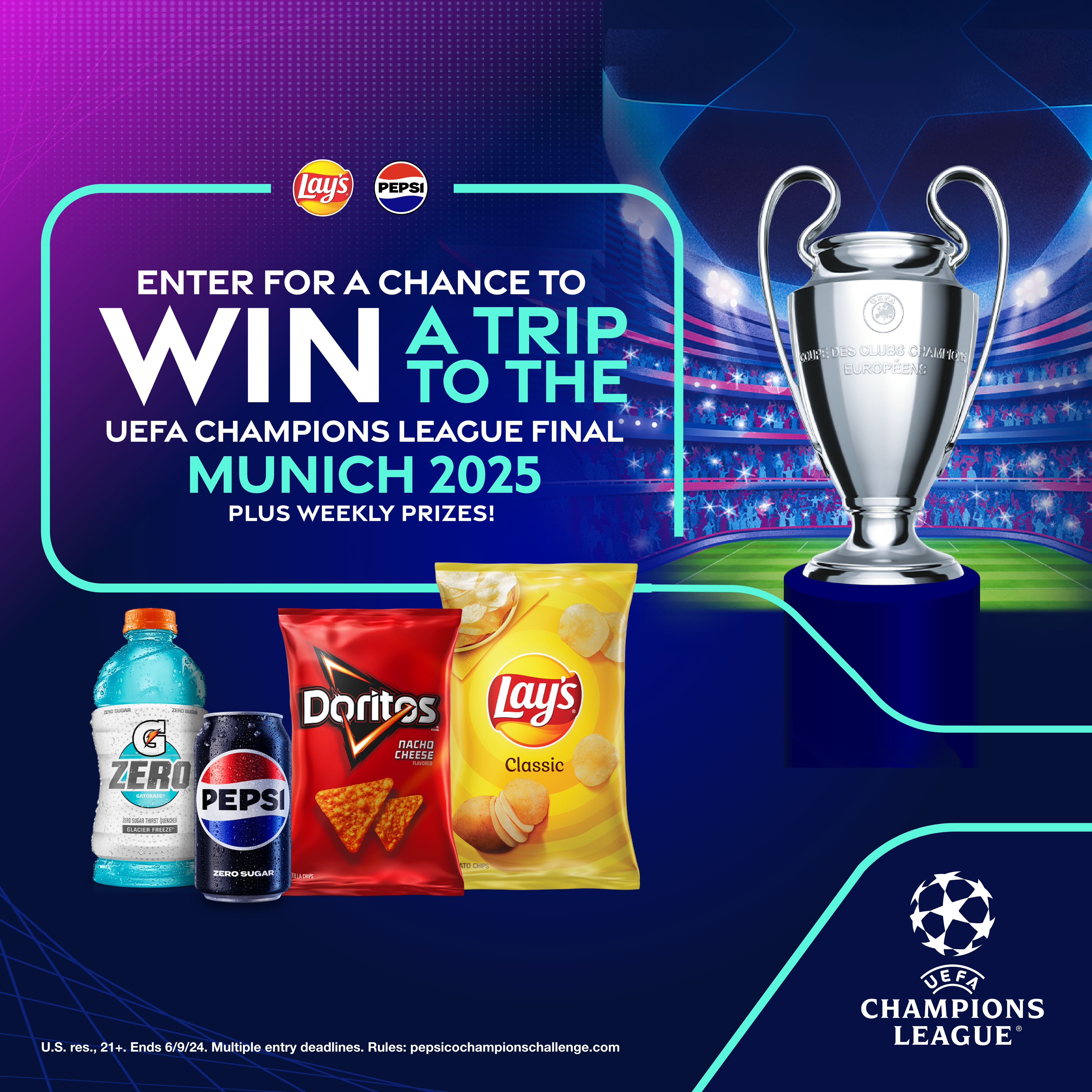 Enter For A Chance To Win A Trip To The UEFA Champions League Final Munich 2025