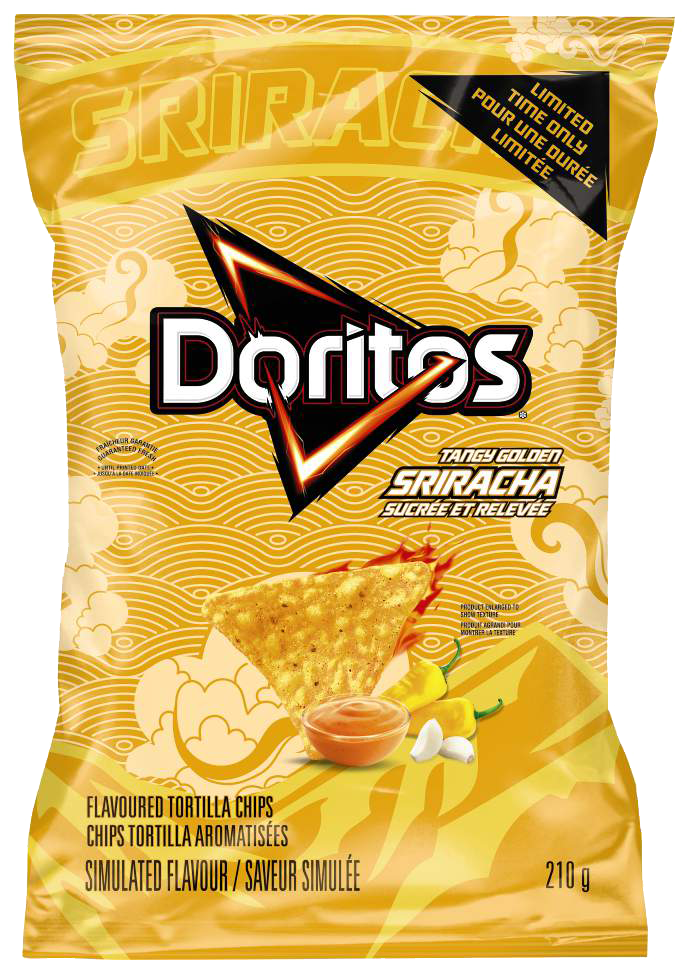 DORITOS® Tangy Golden Sriracha Flavoured Tortilla Chips