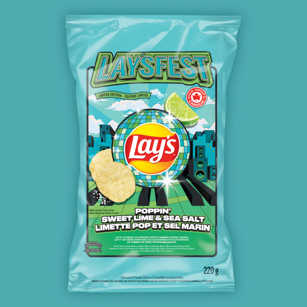LAY’S<sup>®</sup> Poppin’ Sweet Lime & Sea Salt Flavoured Potato Chips