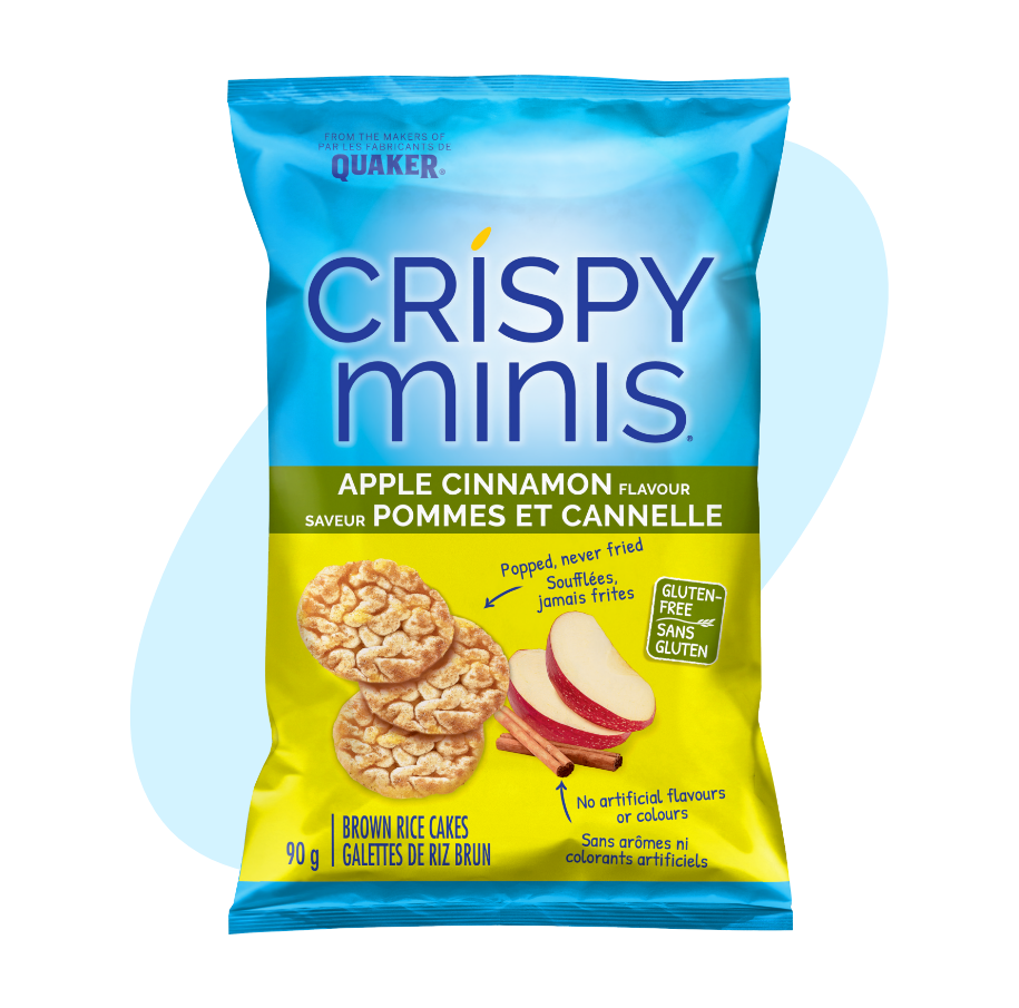 QUAKER<sup>®</sup> CRISPY MINIS<sup>®</sup> Apple Cinnamon Flavour Brown Rice Cakes 