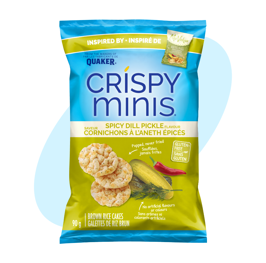 QUAKER<sup>®</sup> CRISPY MINIS<sup>®</sup> Spicy Dill Pickle Flavour Brown Rice Cakes  