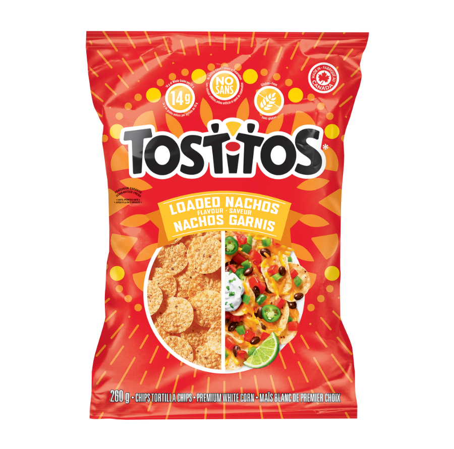<span>TOSTITOS<sup>®</sup></span> chips tortilla aromatisées Nachos garnis
