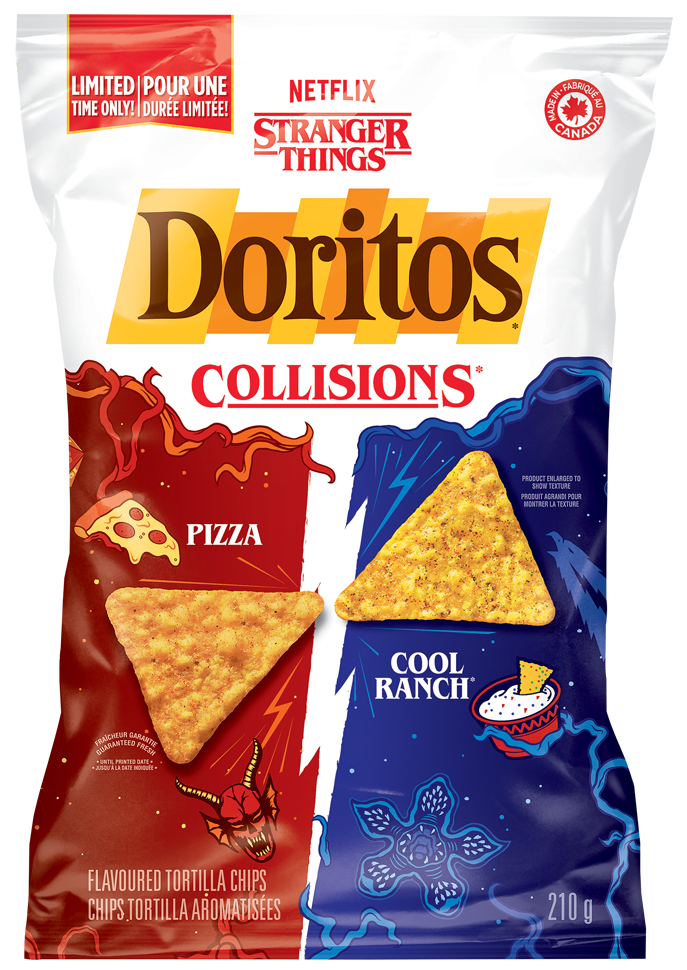 Doritos® Collisions® Pizza and Cool Ranch® flavoured tortilla chips