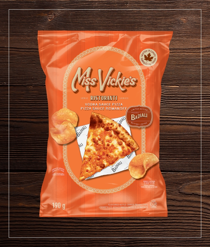 MissVickies - MISS VICKIE’S® Vodka Sauce Pizza Flavoured Kettle Cooked Potato Chips