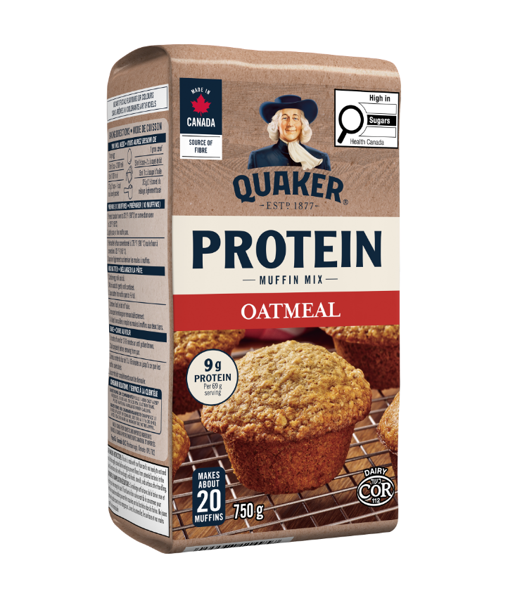 QUAKER<sup>®</sup> Protein Oatmeal Muffin Mix