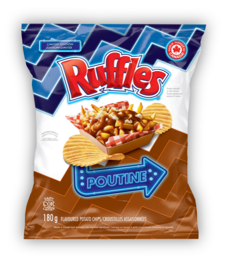RUFFLES<sup>®</sup> Poutine Flavoured Potato Chips