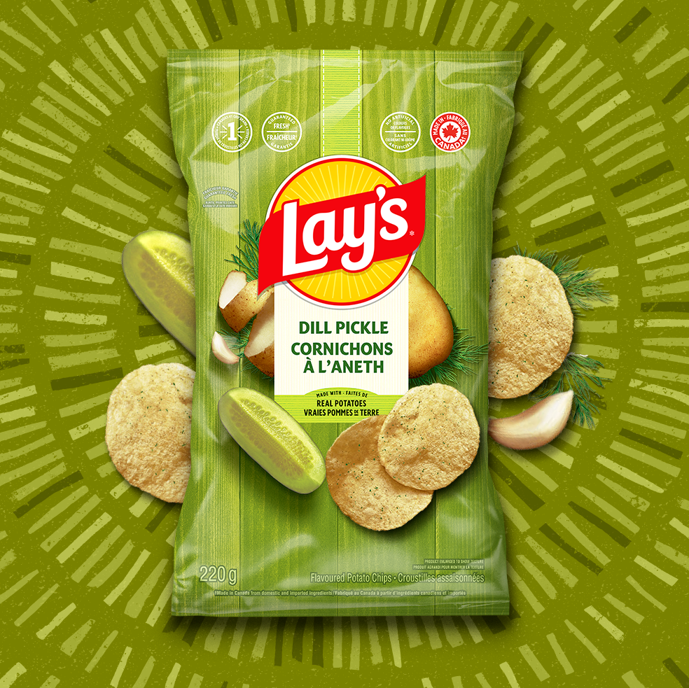 LAY'S® Dill Pickle Flavoured Potato Chips