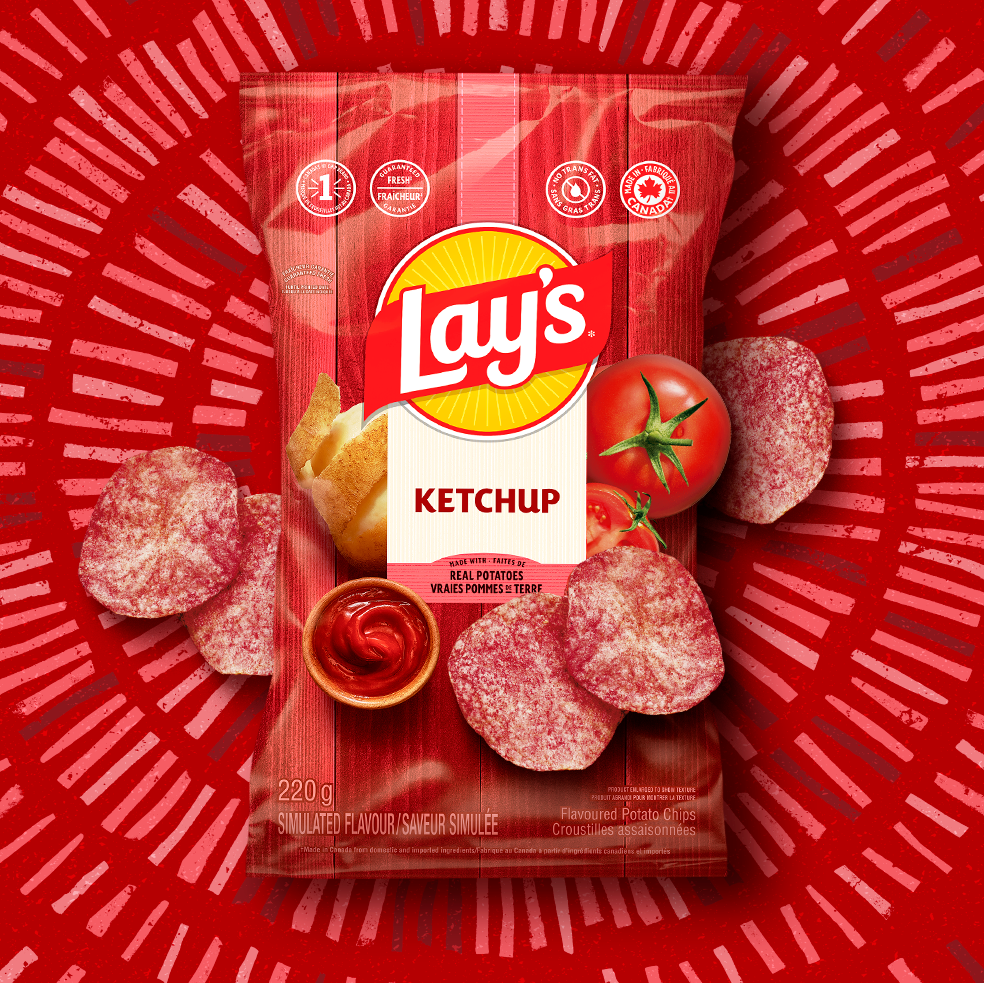 LAY'S<sup>®</sup> Ketchup Flavoured Potato Chips