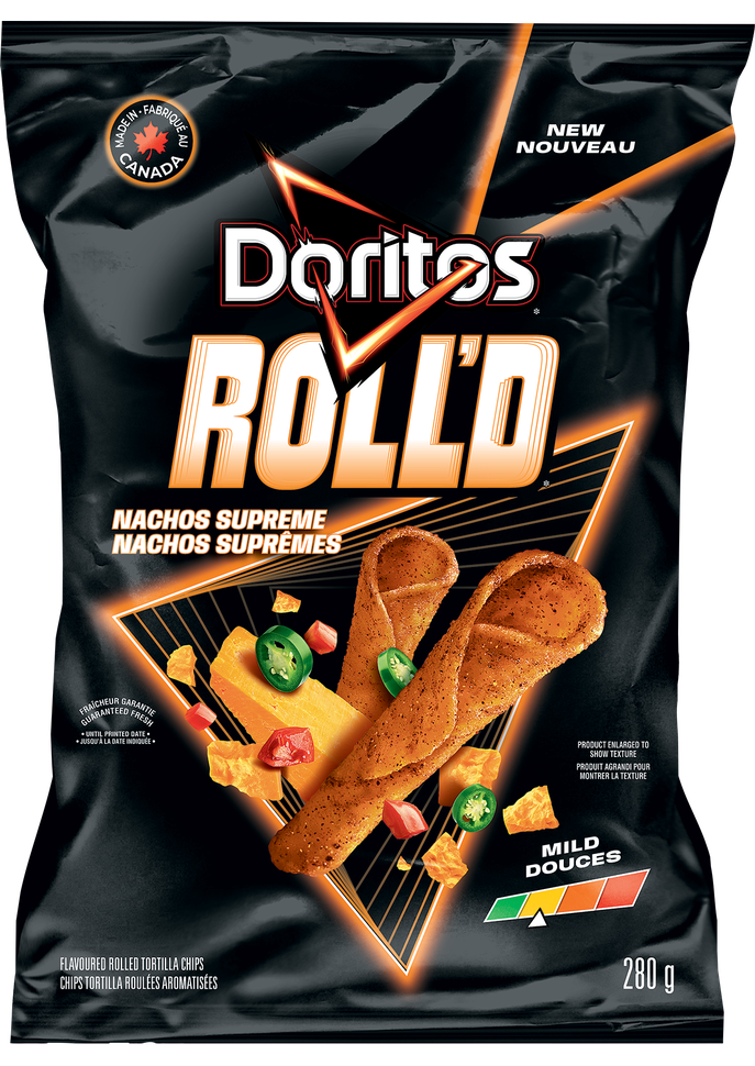 DORITOS ROLL’DTM Nachos Supreme Flavoured Rolled Tortilla Chips
