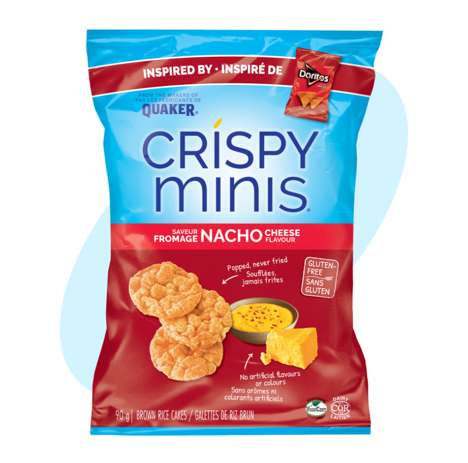 QUAKER® CRISPY MINIS ® Nacho Cheese Flavour Brown Rice Cakes