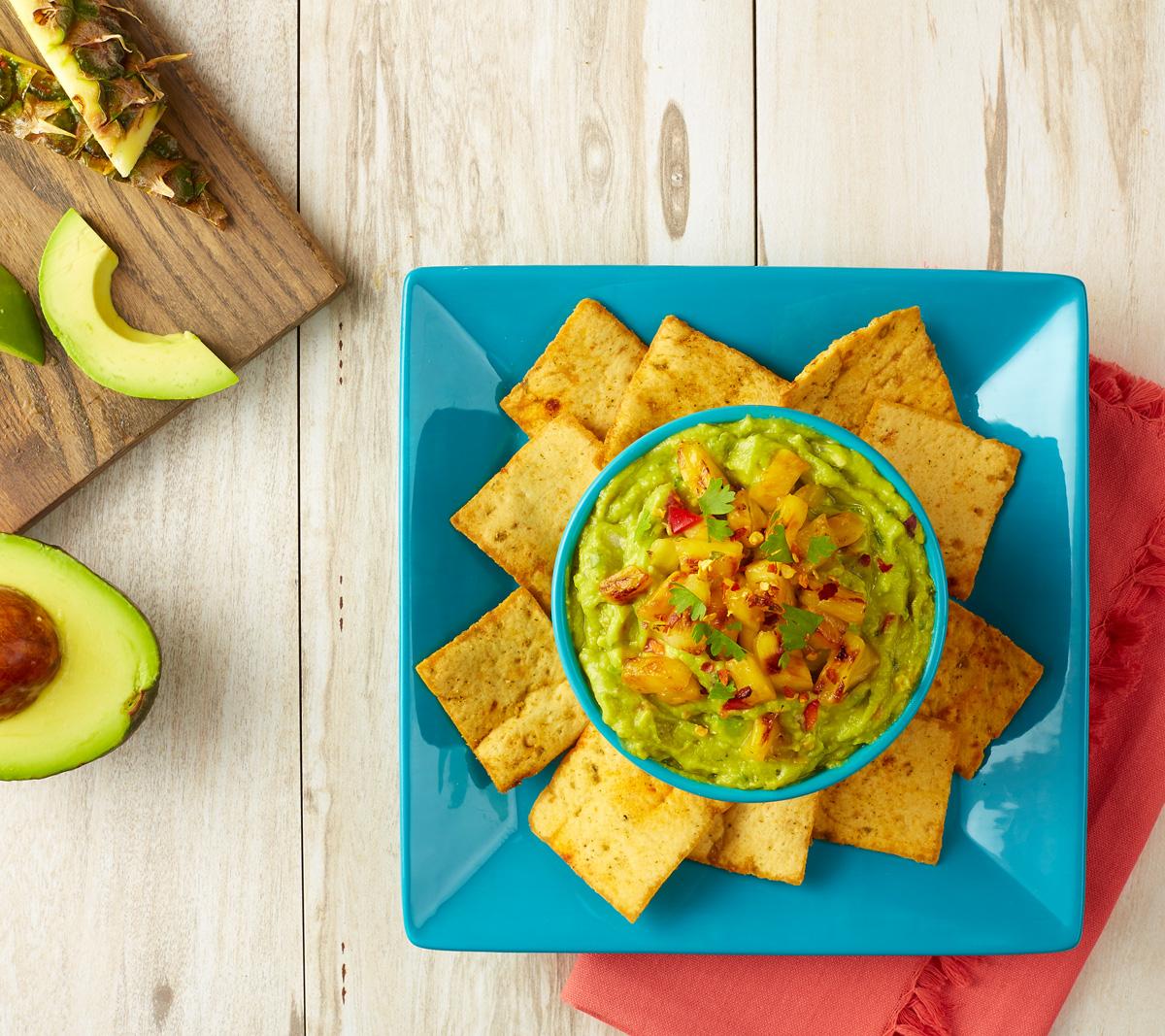 Grilled Pineapple Guacamole 