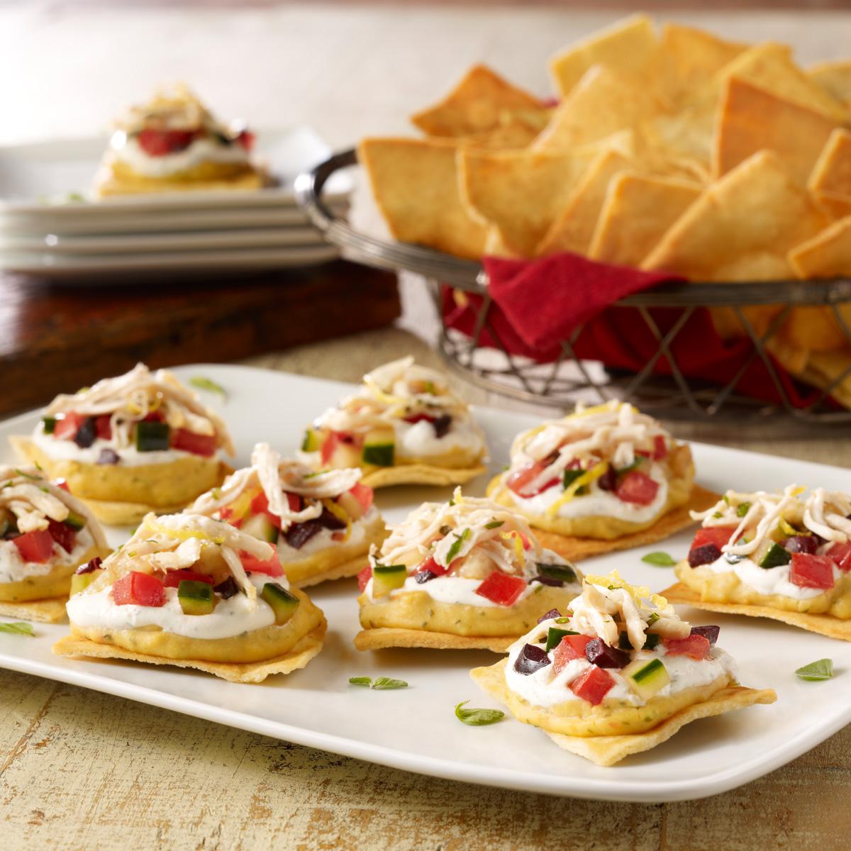 Mediterranean Pita Chip Nachos