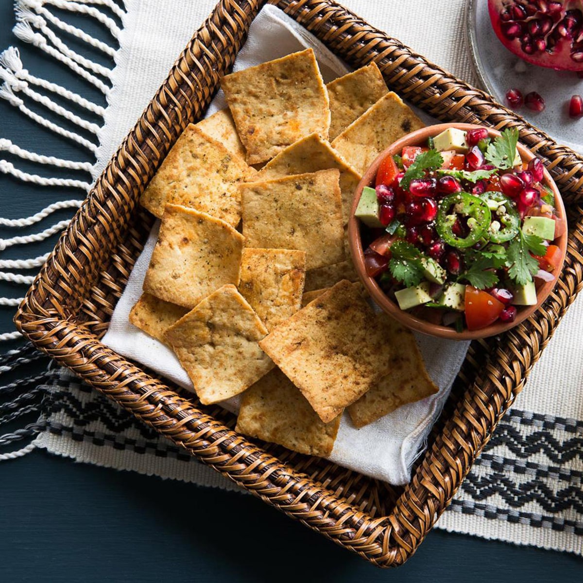 Pomegranate-Avocado Pico de Gallo
