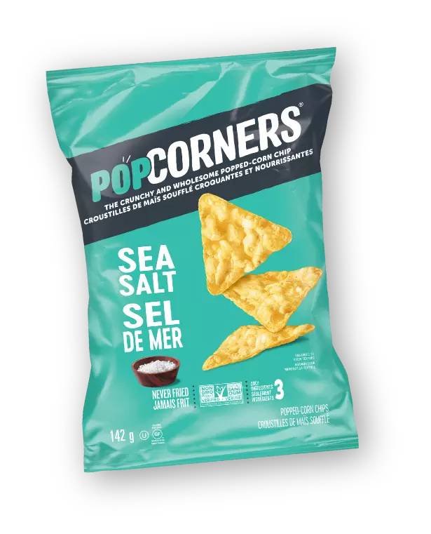 <span>POPCORNERS<sup>®</sup></span> <span>Sea Salt</span> POPPED-CORN CHIPS