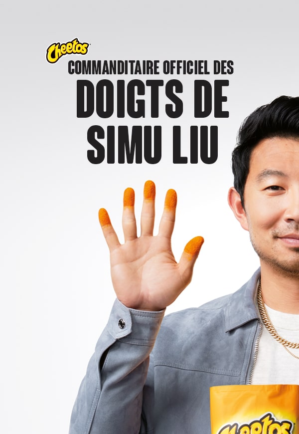 Commanditaire officiel des doigts de Simu Liu 