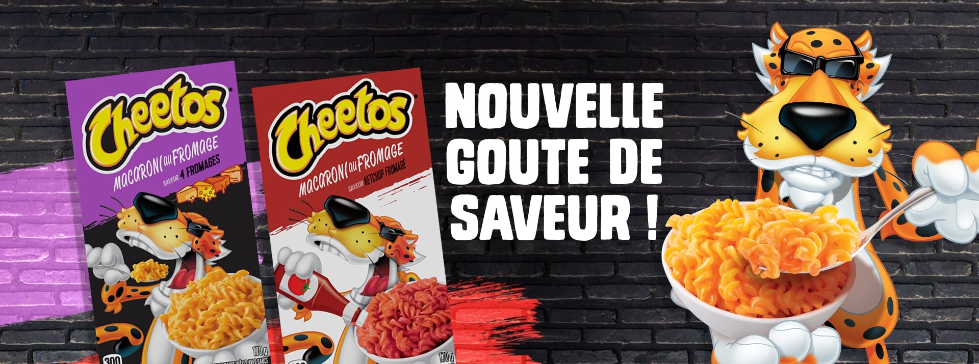 cheetos banner mac and cheese