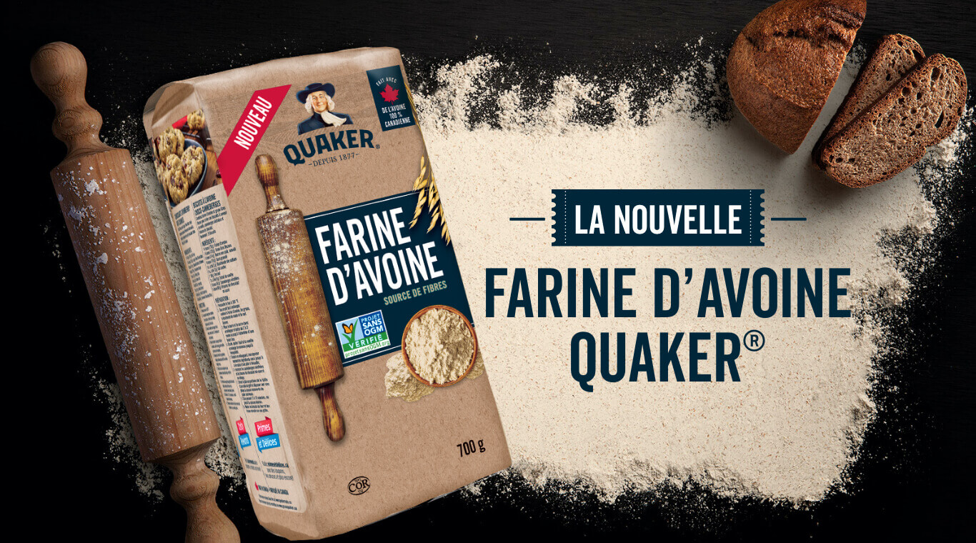 bannière quaker farine d'avoine