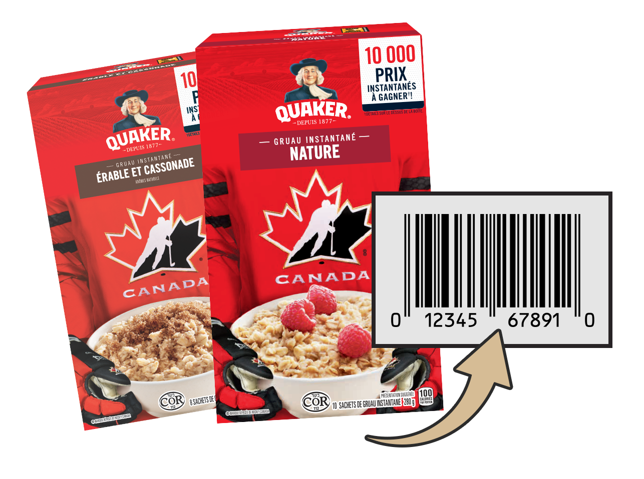quaker hockey barcode