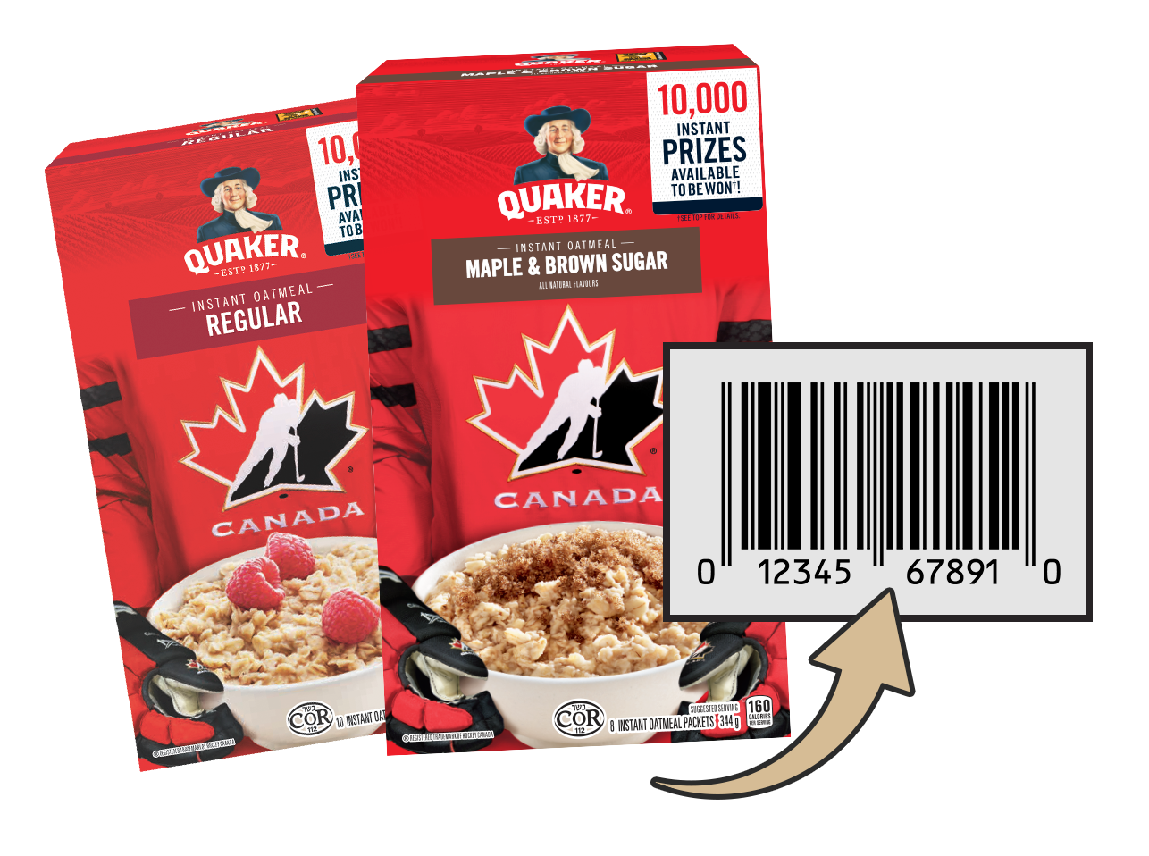 quaker hockey barcode